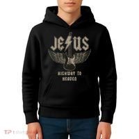 Jesus Rock And Roll Christian Music Worship Kids Hoodie thumb 4
