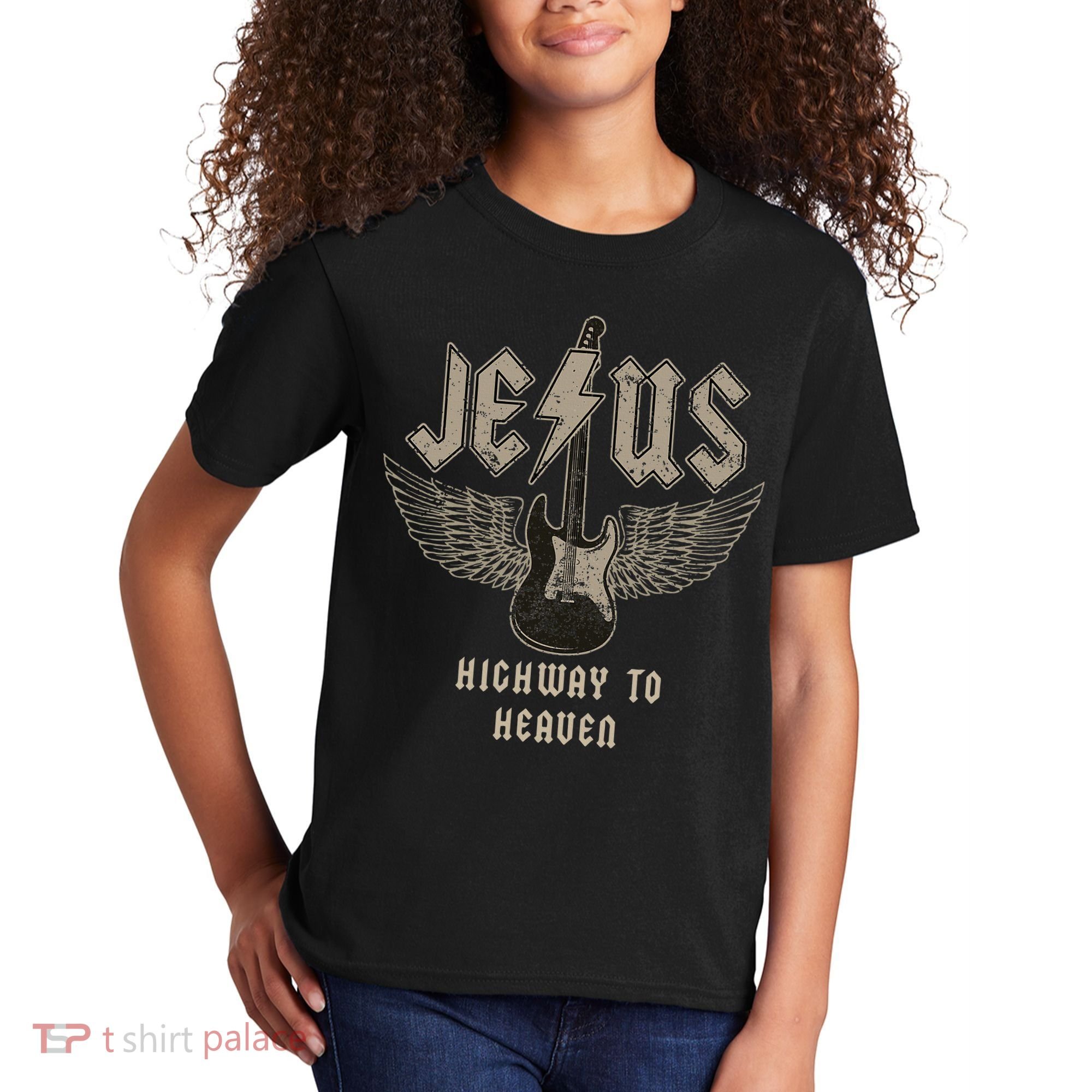 Jesus Rock And Roll Christian Music Worship Kids T-Shirt