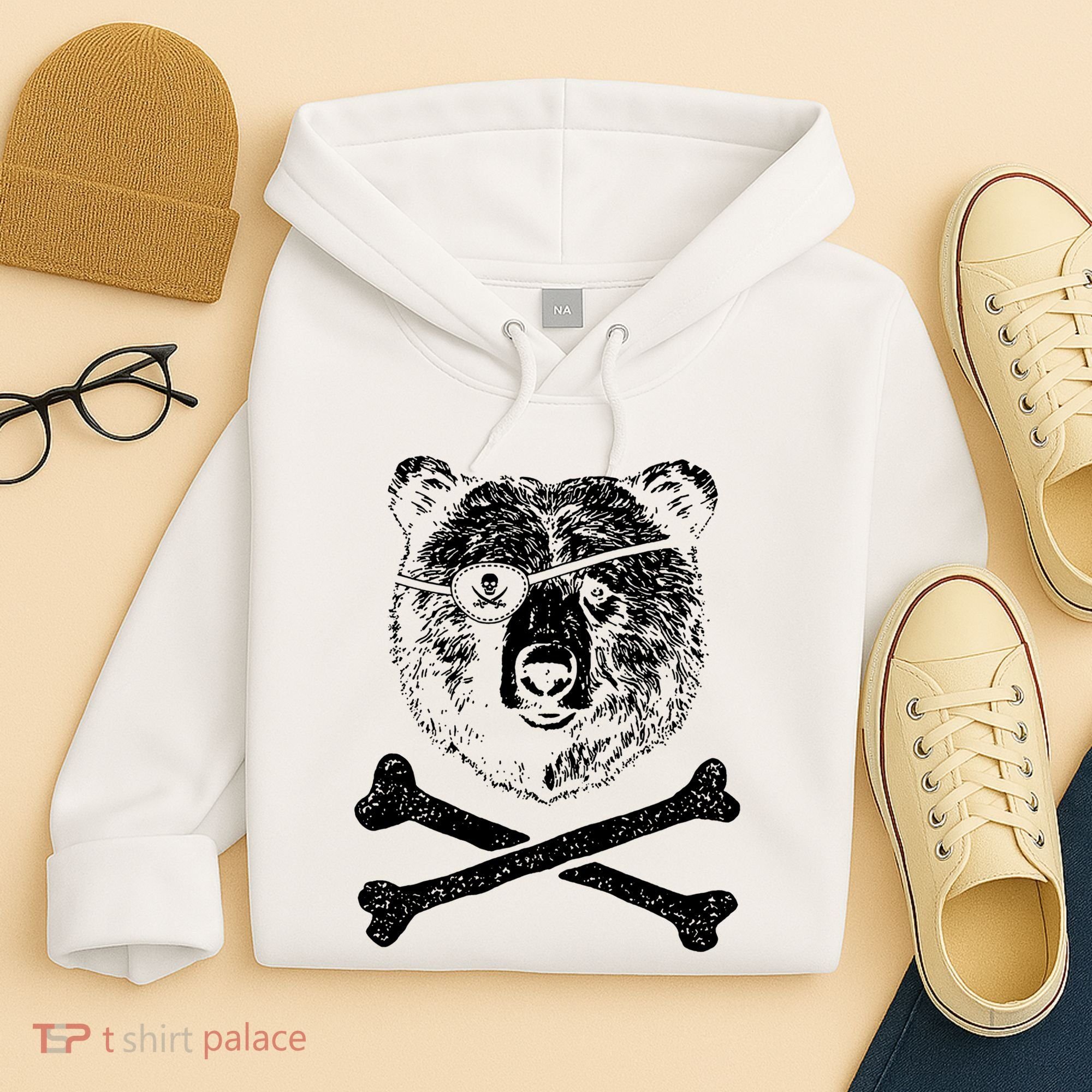 Jolly Roger Bear Hoodie