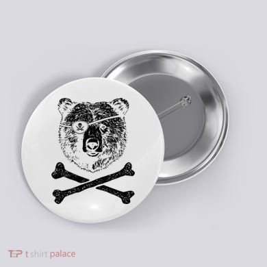 Jolly Roger Bear Button