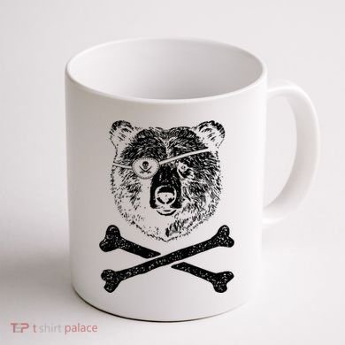 Jolly Roger Bear Coffee Mug back