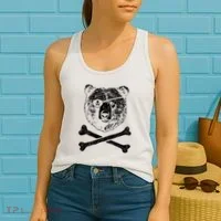 Jolly Roger Bear Women's Tank Top thumb 2