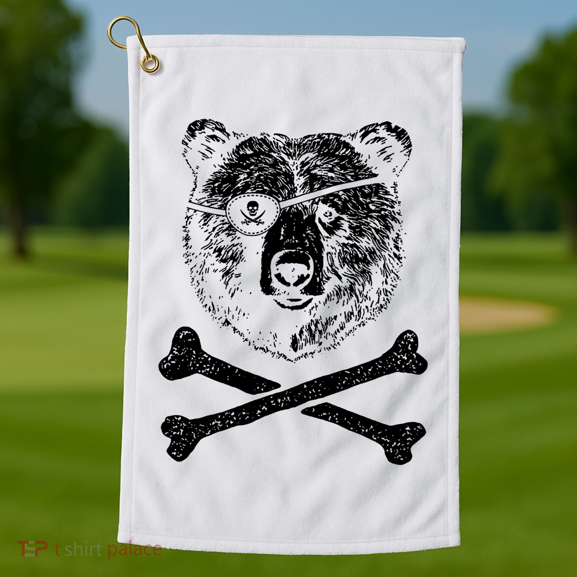 Jolly Roger Bear Golf Towel