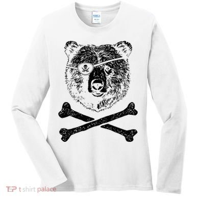 Jolly Roger Bear Women's Long Sleeve Shirt