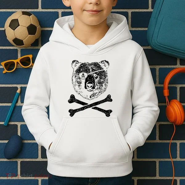 Jolly Roger Bear Kids Hoodie