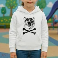 Jolly Roger Bear Kids Hoodie thumb 3