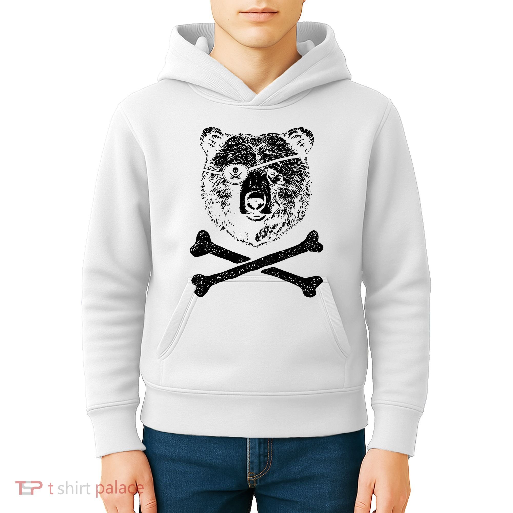 Jolly Roger Bear Kids Hoodie