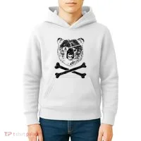 Jolly Roger Bear Kids Hoodie thumb 4