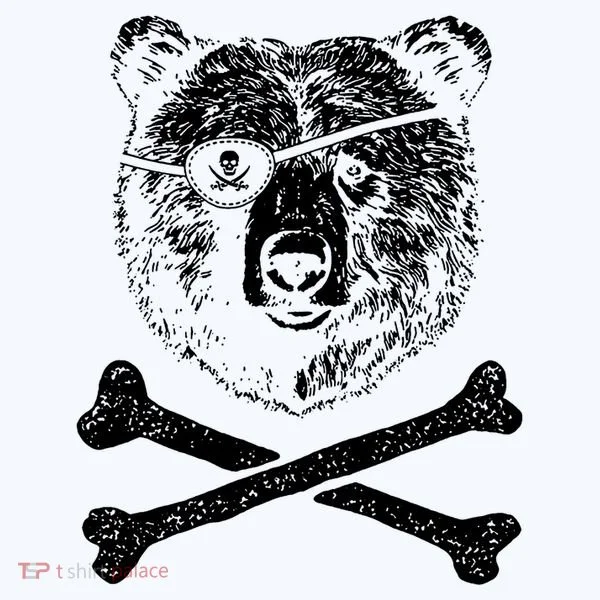 Jolly Roger Bear Kids Long Sleeve Shirt