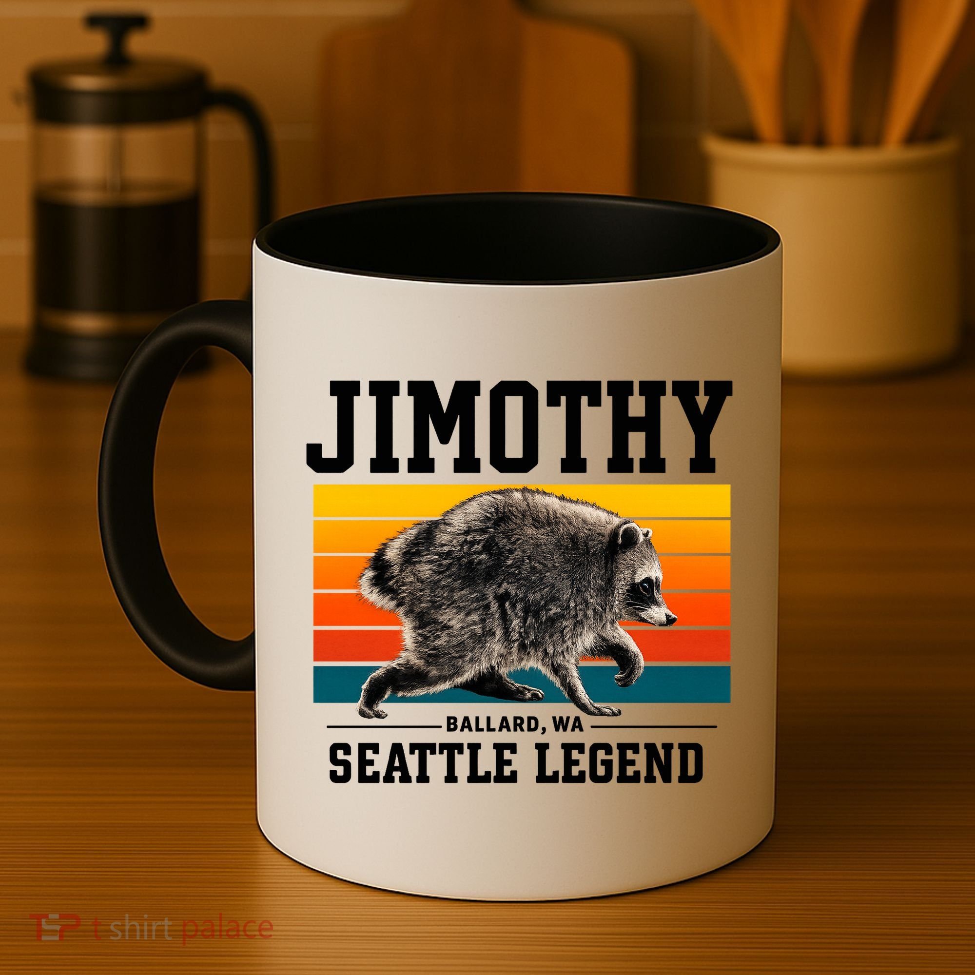Jimothy Raccoon Ballard WA Seattle Legend Coffee Mug