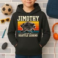 Jimothy Raccoon Ballard WA Seattle Legend Kids Hoodie thumb 2