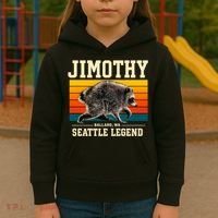 Jimothy Raccoon Ballard WA Seattle Legend Kids Hoodie thumb 3