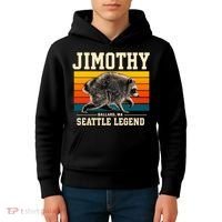 Jimothy Raccoon Ballard WA Seattle Legend Kids Hoodie thumb 4