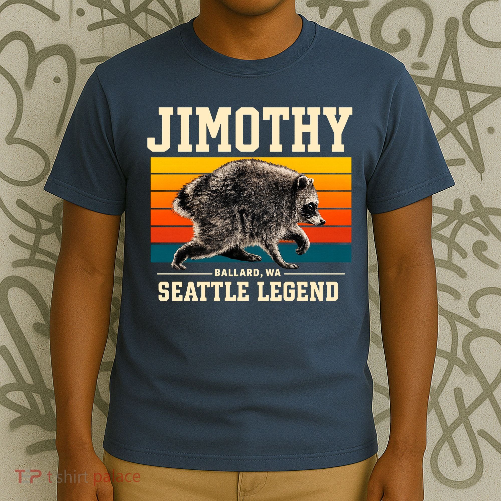 Jimothy Raccoon Ballard WA Seattle Legend T-Shirt