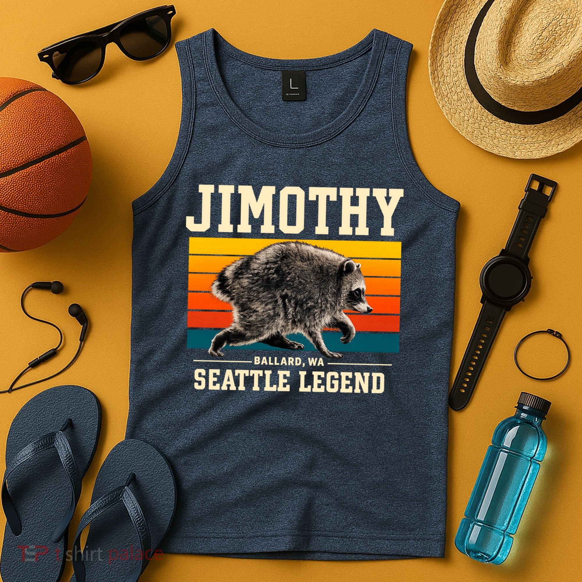 Jimothy Raccoon Ballard WA Seattle Legend Tank Top