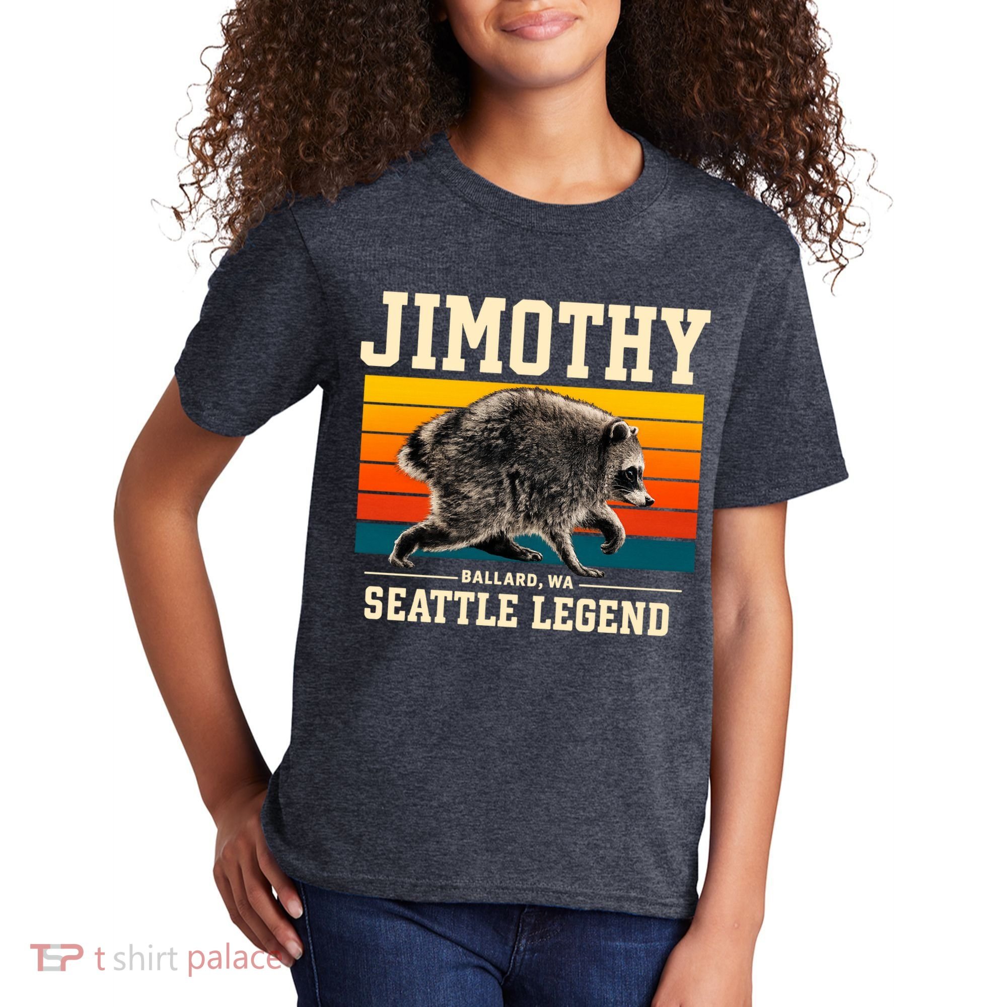 Jimothy Raccoon Ballard WA Seattle Legend Kids T-Shirt