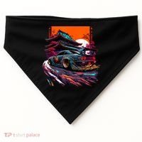 Japanese Retro Car Racing Drifting Art JDM Legend Tuning USA-Made Doggie Bandana thumb 0