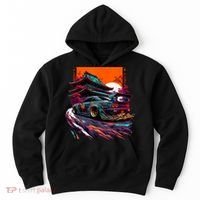 Japanese Retro Car Racing Drifting Art JDM Legend Tuning Hoodie thumb 0