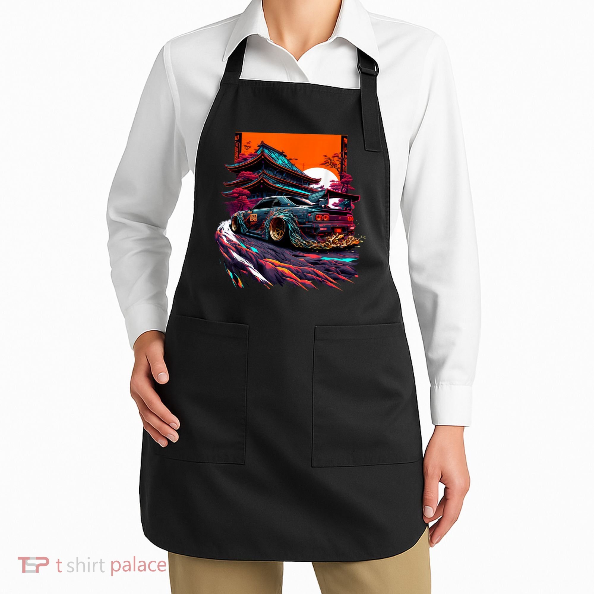 Japanese Retro Car Racing Drifting Art JDM Legend Tuning Apron
