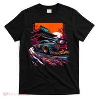 Japanese Retro Car Racing Drifting Art JDM Legend Tuning T-Shirt thumb 0