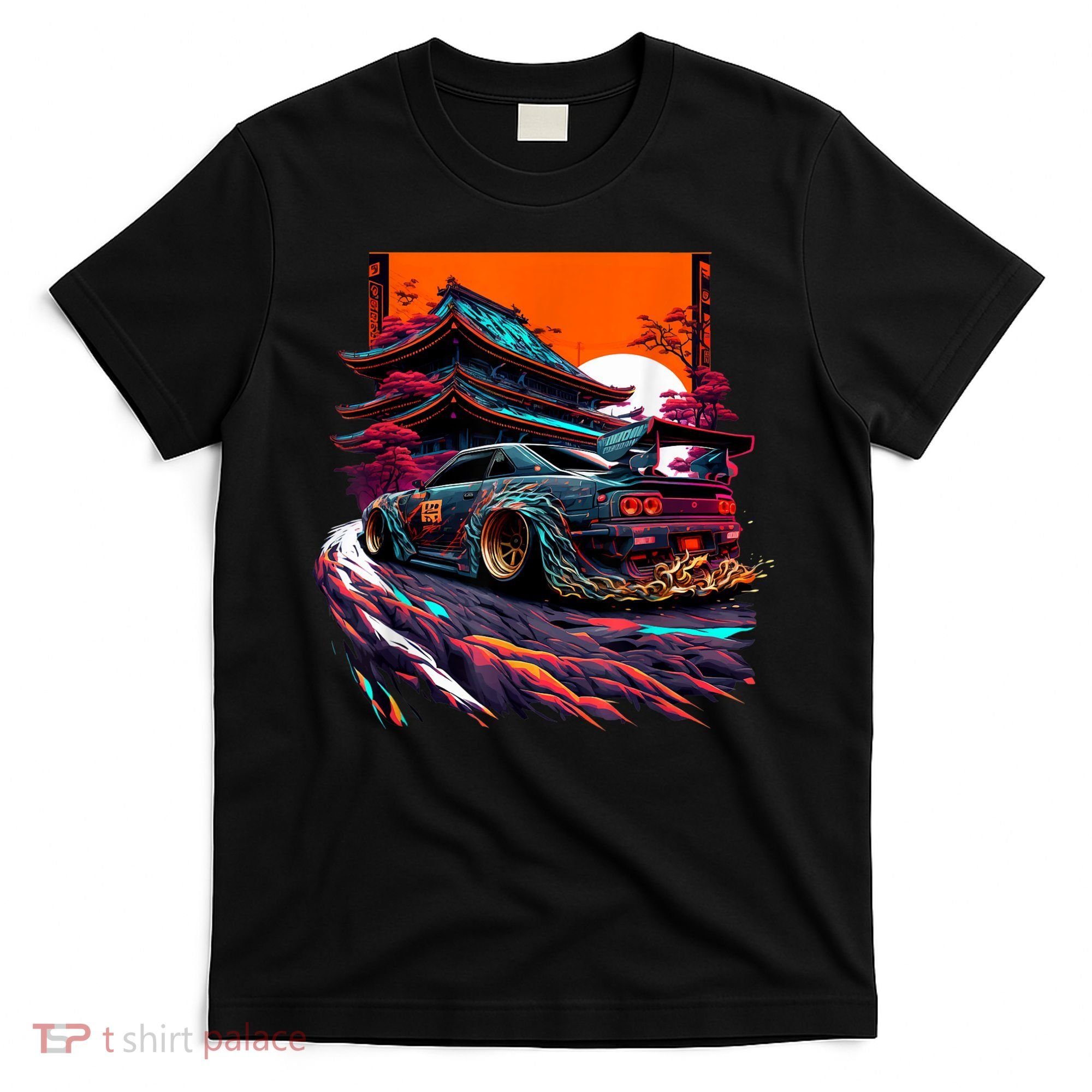 Japanese Retro Car Racing Drifting Art JDM Legend Tuning T-Shirt