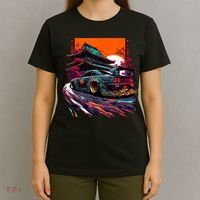 Japanese Retro Car Racing Drifting Art JDM Legend Tuning T-Shirt thumb 4