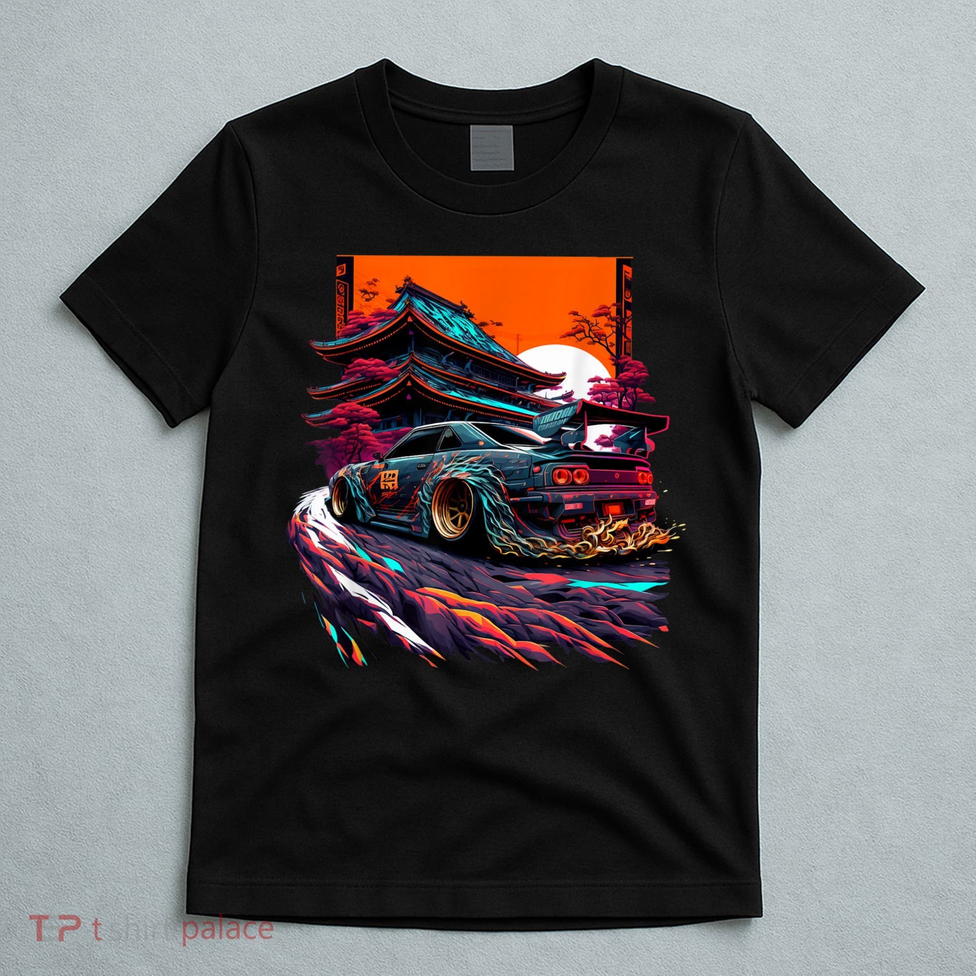 Japanese Retro Car Racing Drifting Art JDM Legend Tuning T-Shirt