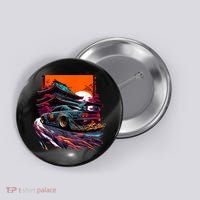 Japanese Retro Car Racing Drifting Art JDM Legend Tuning Button thumb 0
