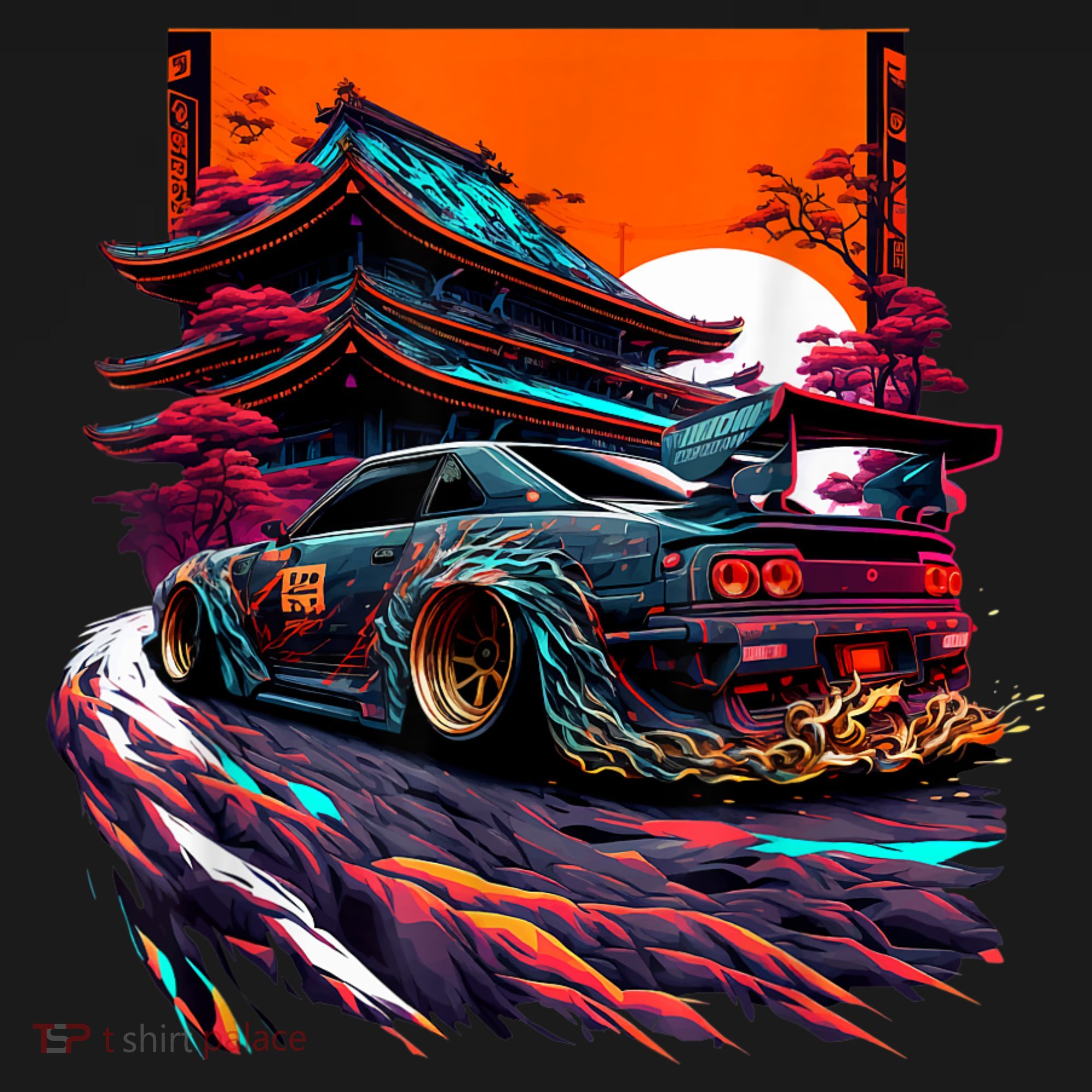 Japanese Retro Car Racing Drifting Art JDM Legend Tuning Women's Hoodie