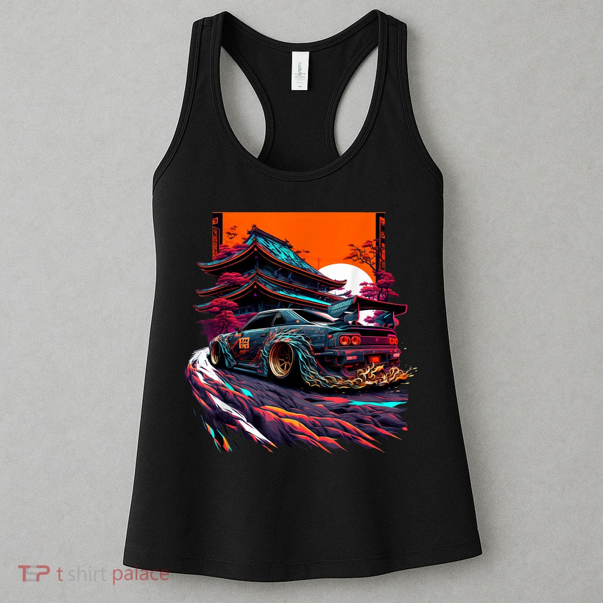 Japanese Retro Car Racing Drifting Art JDM Legend Tuning Women's Tank Top