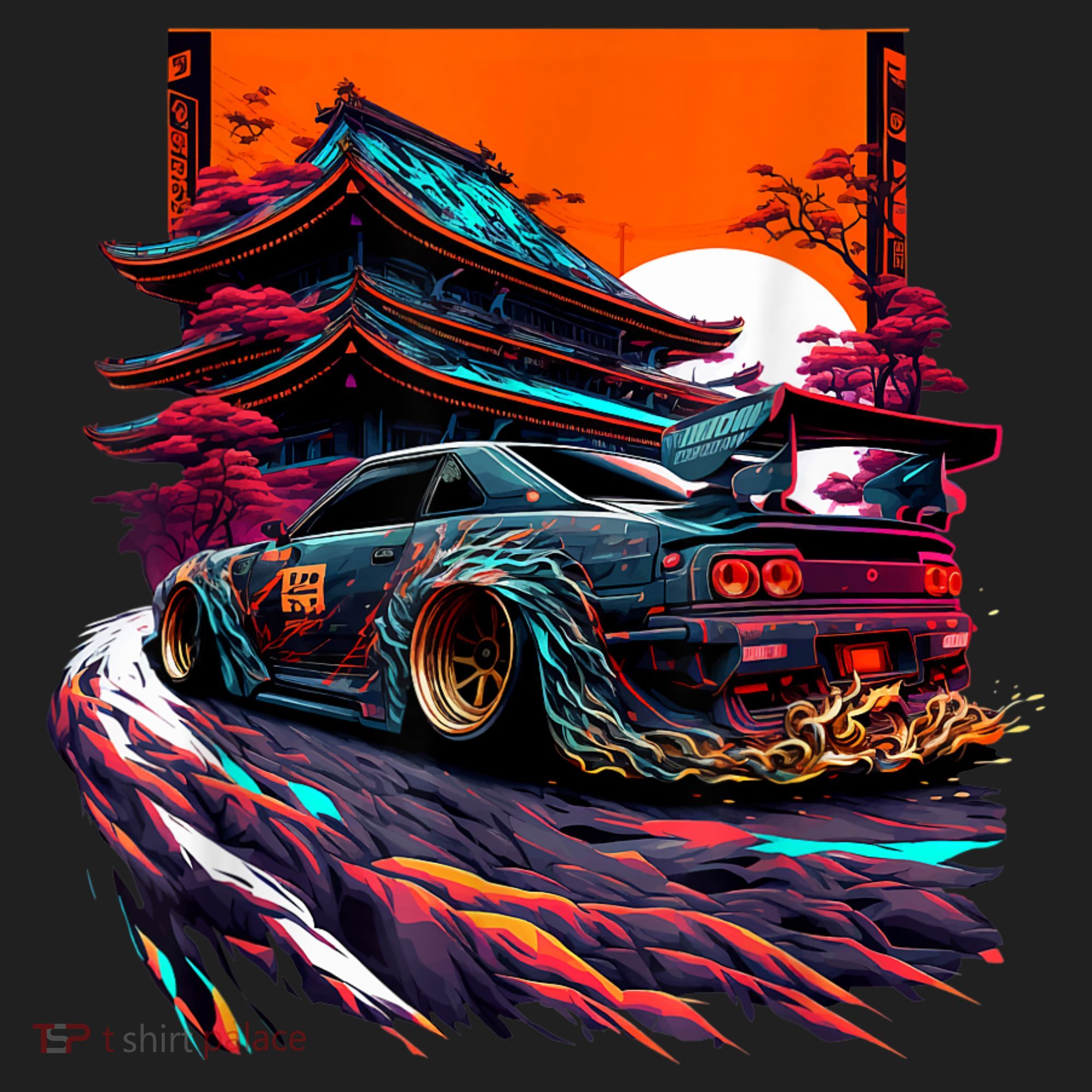 Japanese Retro Car Racing Drifting Art JDM Legend Tuning Hat