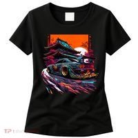 Japanese Retro Car Racing Drifting Art JDM Legend Tuning Women's T-Shirt thumb 0