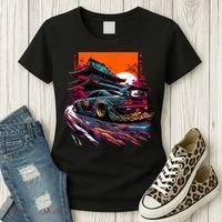 Japanese Retro Car Racing Drifting Art JDM Legend Tuning Women's T-Shirt thumb 3