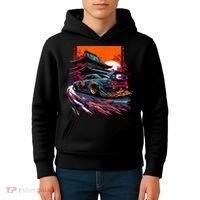 Japanese Retro Car Racing Drifting Art JDM Legend Tuning Kids Hoodie thumb 4