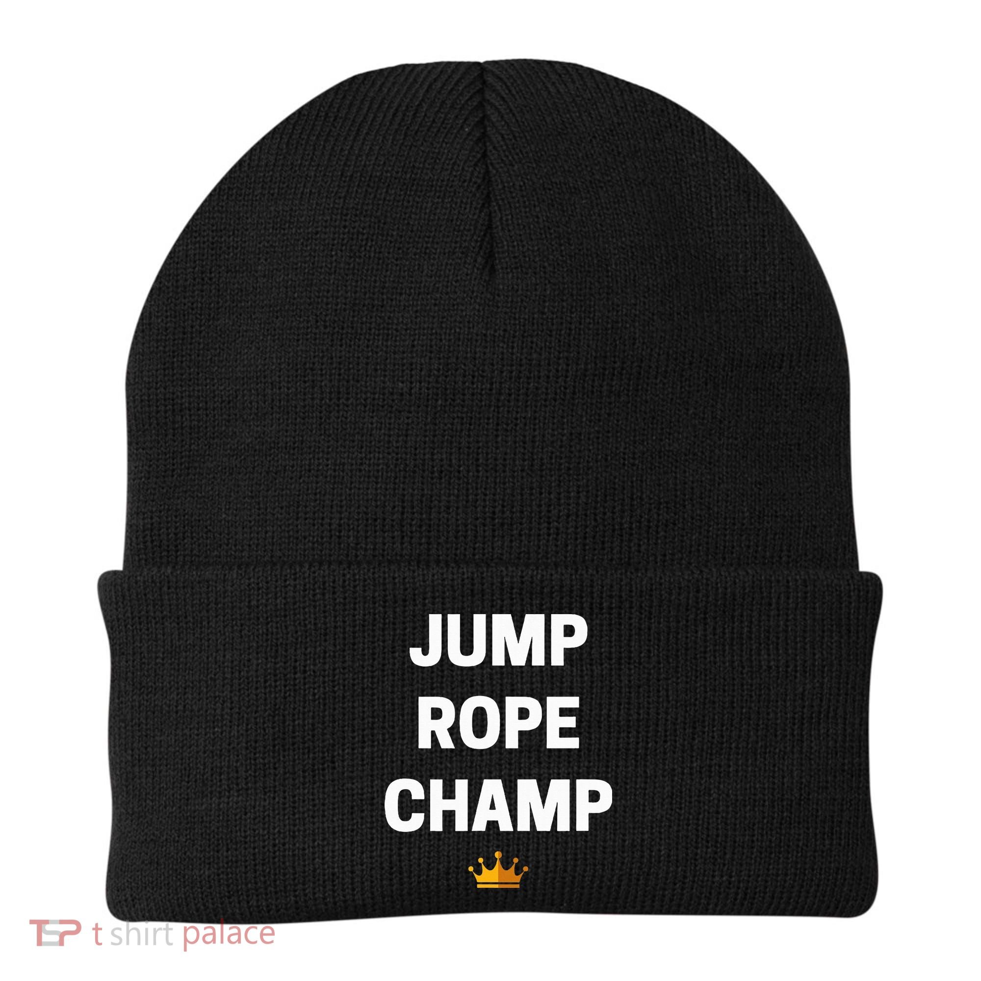 Jump Rope Champ Funny Jump Rope Beanie