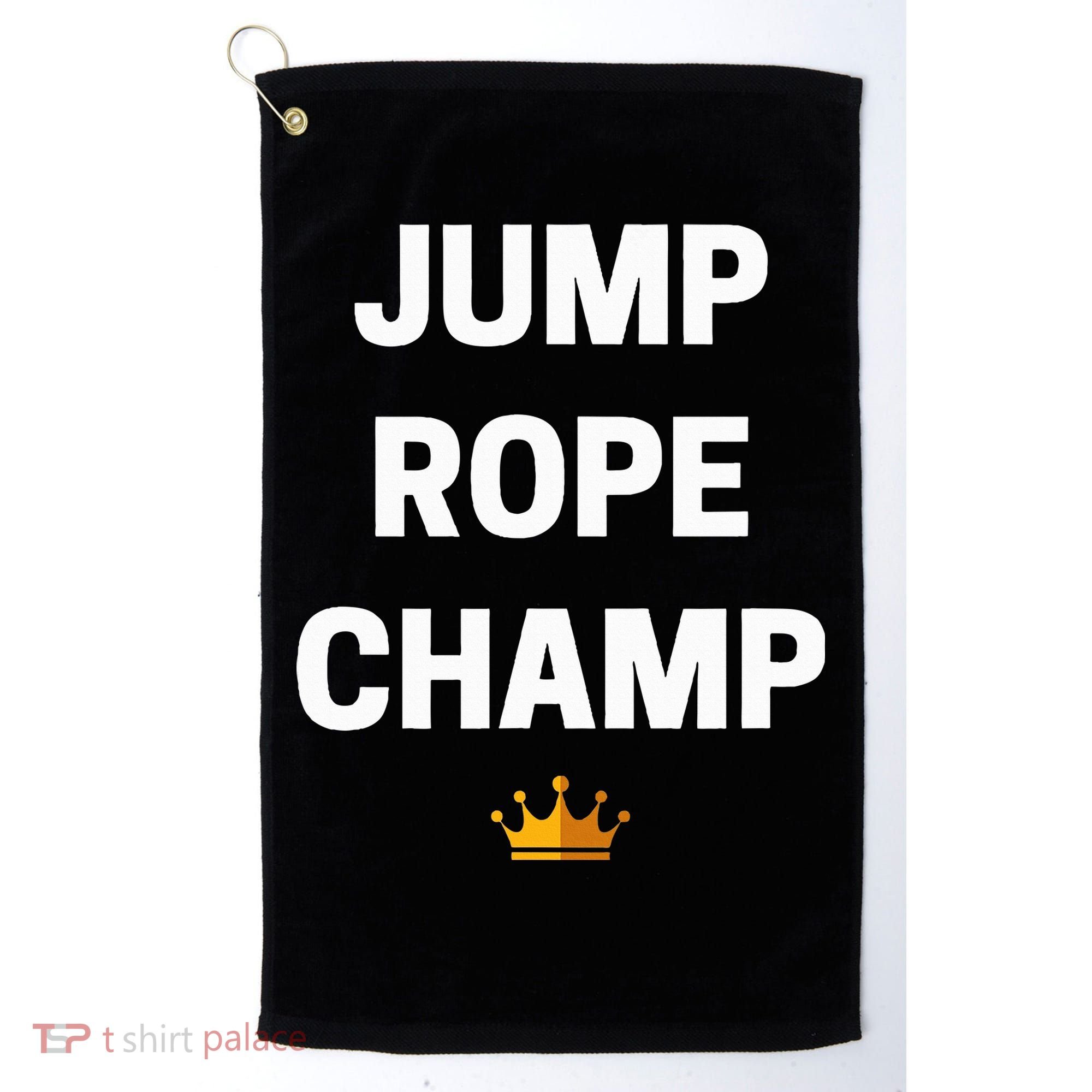 Jump Rope Champ Funny Jump Rope Golf Towel