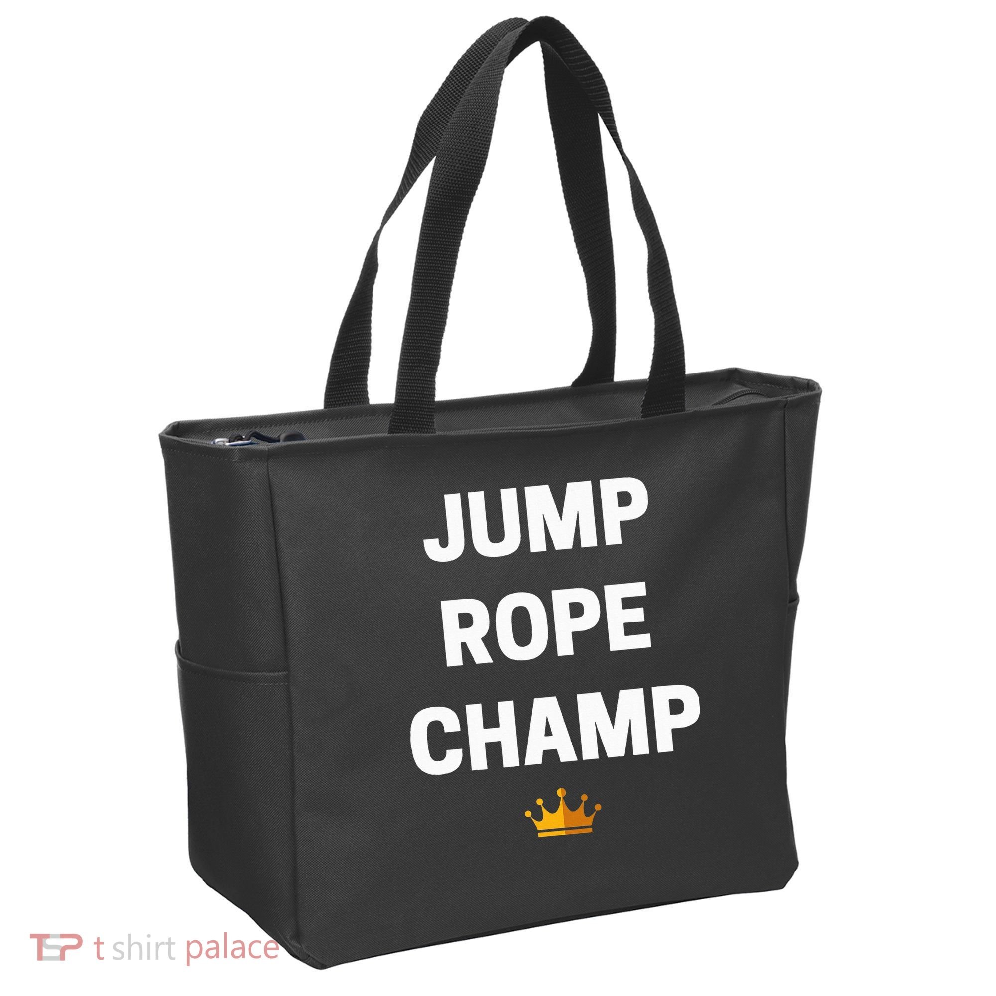 Jump Rope Champ Funny Jump Rope Tote Bag