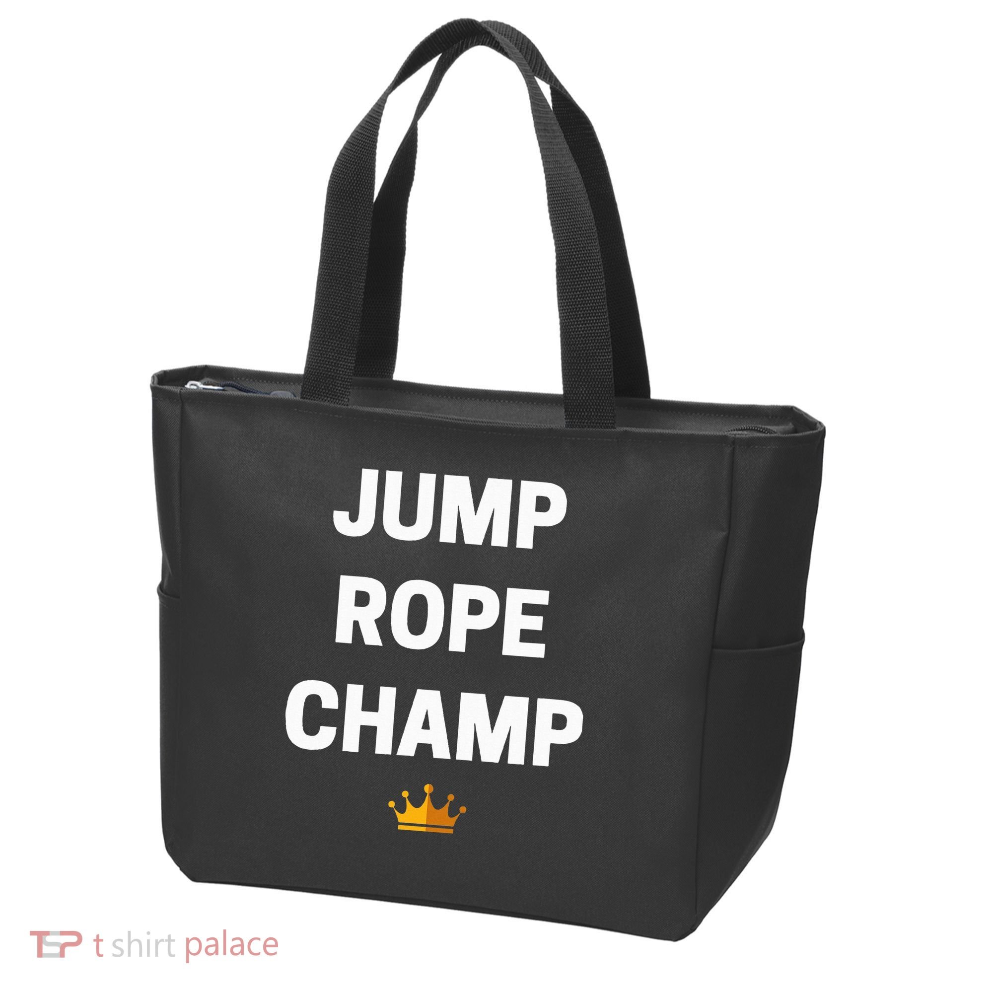 Jump Rope Champ Funny Jump Rope Tote Bag