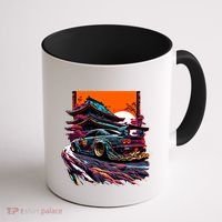 Japanese Retro Car Racing Drifting Art Jdm Legend Tuning Gift Coffee Mug thumb 1