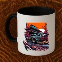 Japanese Retro Car Racing Drifting Art Jdm Legend Tuning Gift Coffee Mug thumb 2