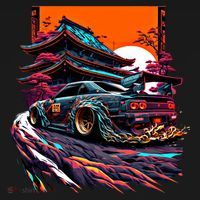 Japanese Retro Car Racing Drifting Art Jdm Legend Tuning Gift Women's Hoodie thumb 2