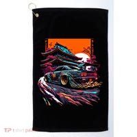 Japanese Retro Car Racing Drifting Art Jdm Legend Tuning Gift Golf Towel thumb 0