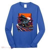 Japanese Retro Car Racing Drifting Art Jdm Legend Tuning Gift Long Sleeve Shirt thumb 0