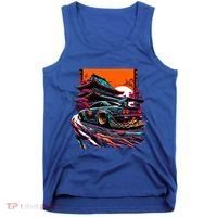 Japanese Retro Car Racing Drifting Art Jdm Legend Tuning Gift Tank Top thumb 0