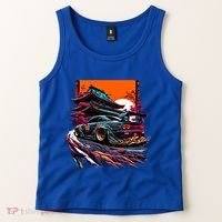 Japanese Retro Car Racing Drifting Art Jdm Legend Tuning Gift Tank Top thumb 2