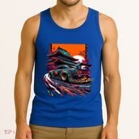 Japanese Retro Car Racing Drifting Art Jdm Legend Tuning Gift Tank Top thumb 3