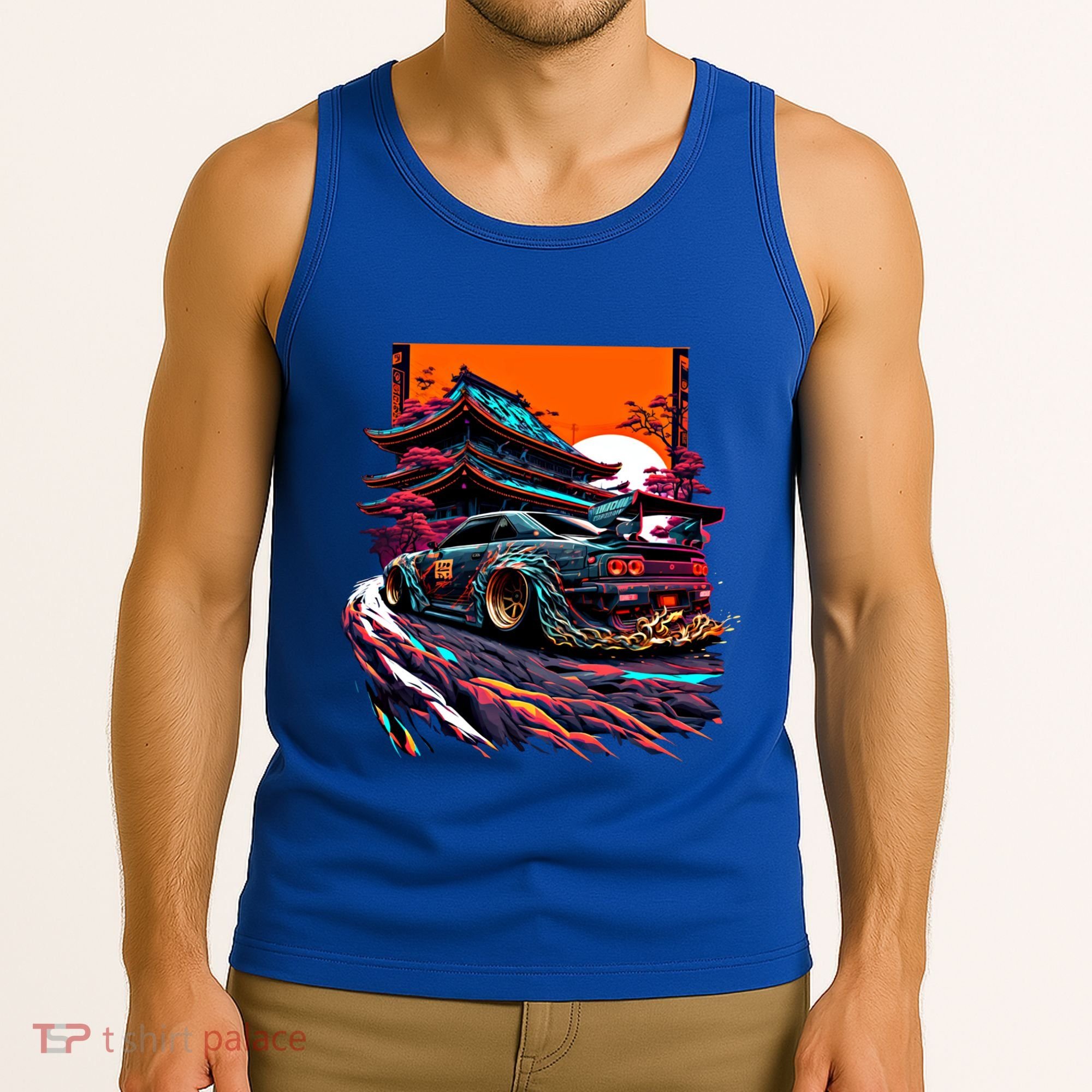 Japanese Retro Car Racing Drifting Art Jdm Legend Tuning Gift Tank Top