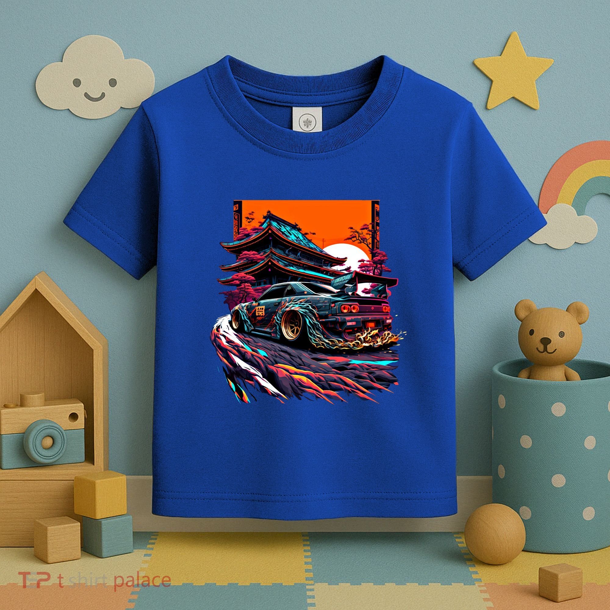 Japanese Retro Car Racing Drifting Art Jdm Legend Tuning Gift Toddler T-Shirt