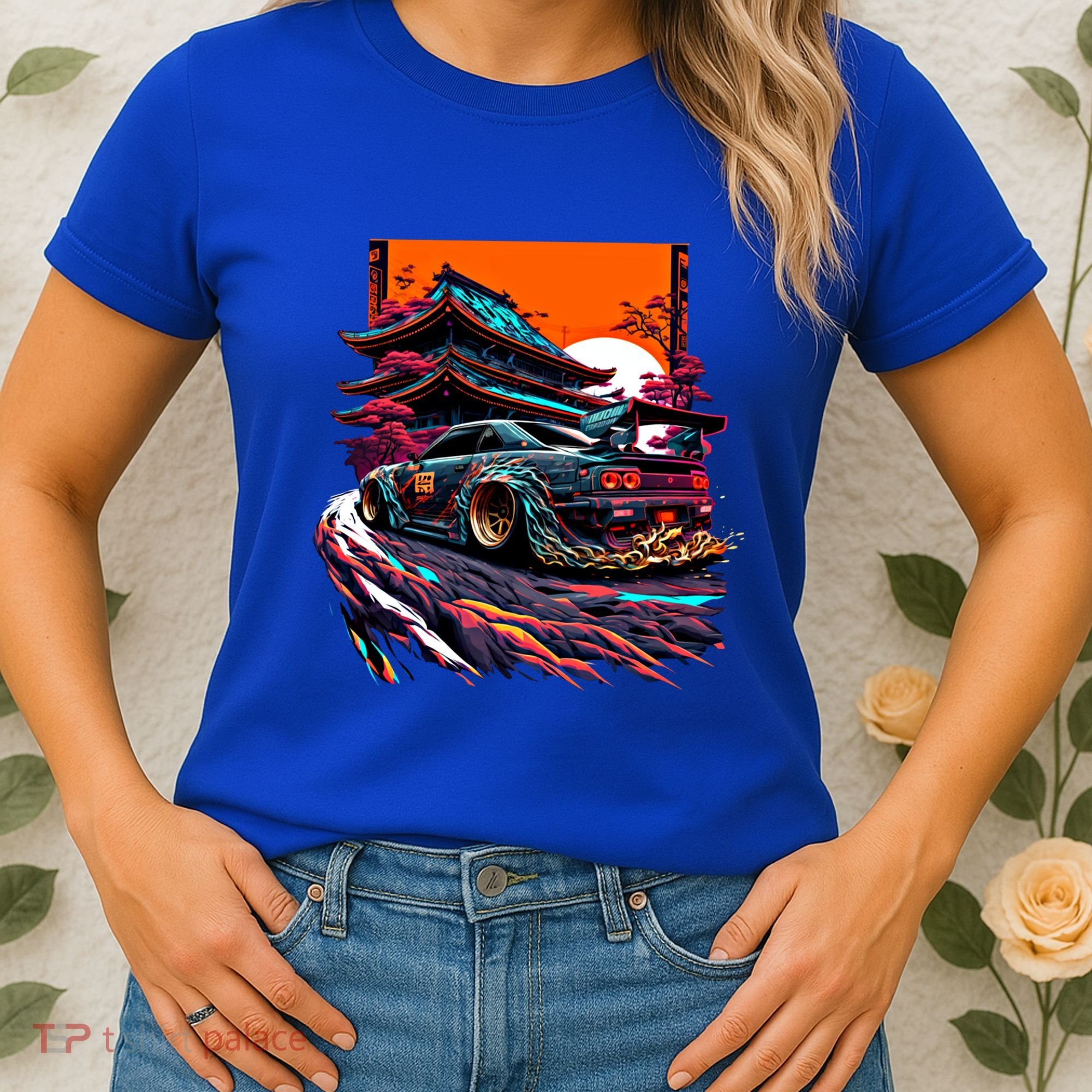 Japanese Retro Car Racing Drifting Art Jdm Legend Tuning Gift Women's T-Shirt