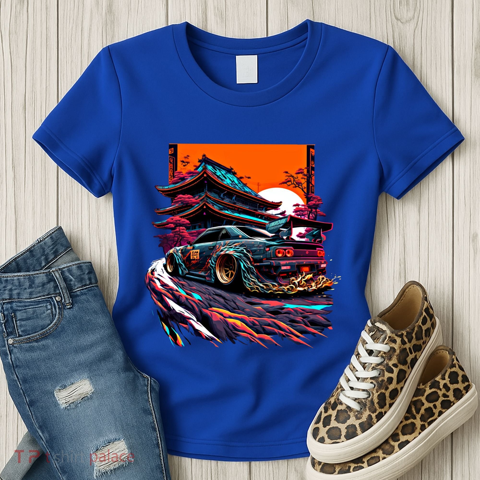 Japanese Retro Car Racing Drifting Art Jdm Legend Tuning Gift Women's T-Shirt
